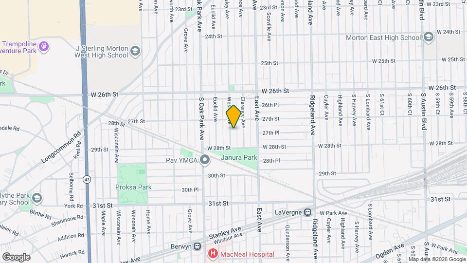 2717 Wesley Ave Map and Location Details