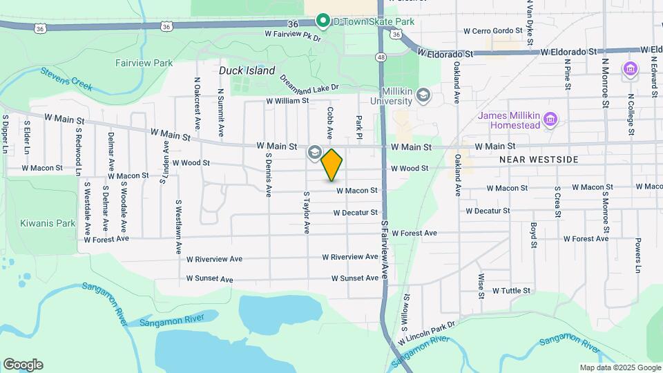 1436 W Macon St Map and Location Details