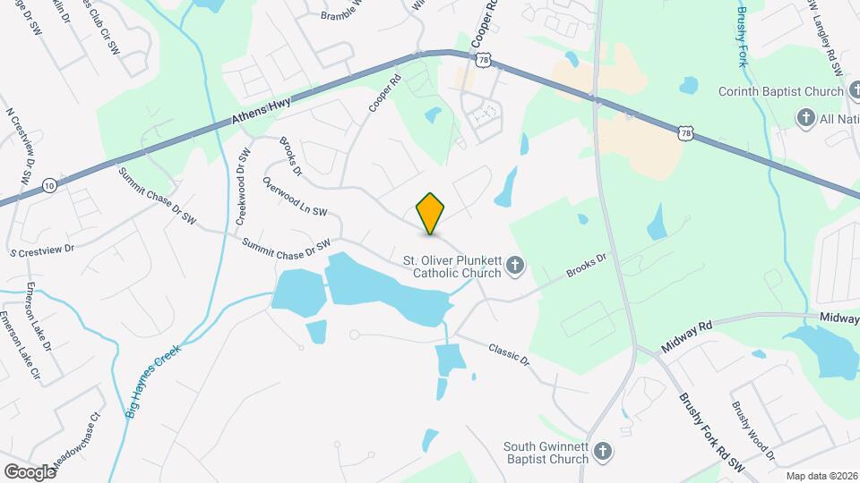 Room in House on Brooks Dr Map and Location Details