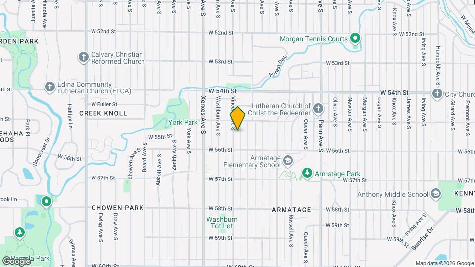 5525 Vincent Ave S Map and Location Details