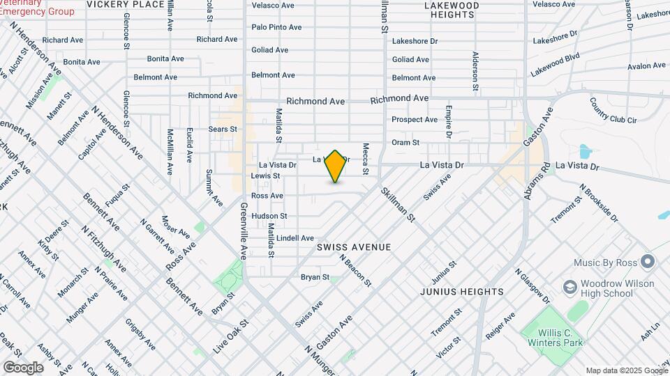 5957 Ross Ave Map and Location Details