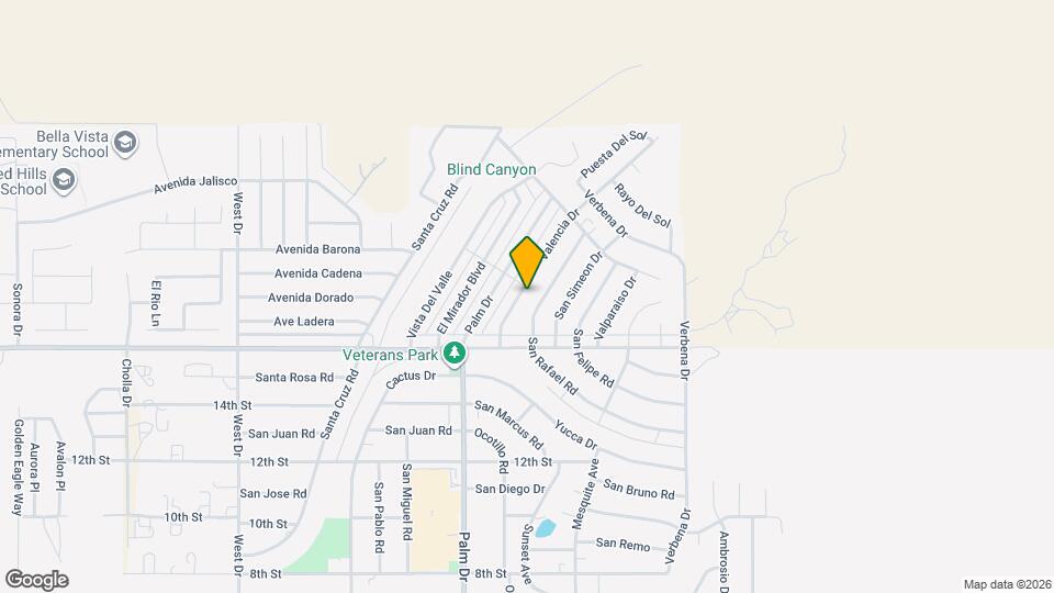 9750 Valencia Dr Map and Location Details