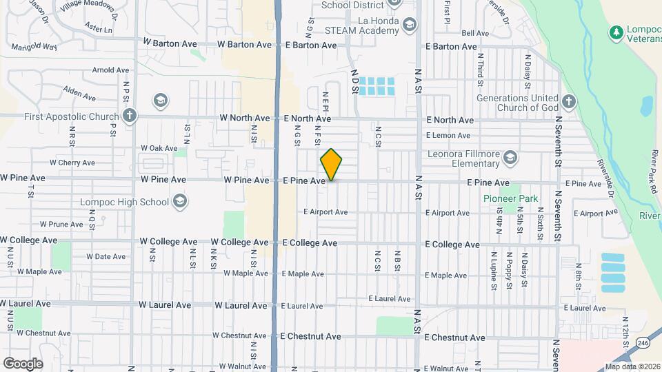 725-733 N E St Map and Location Details