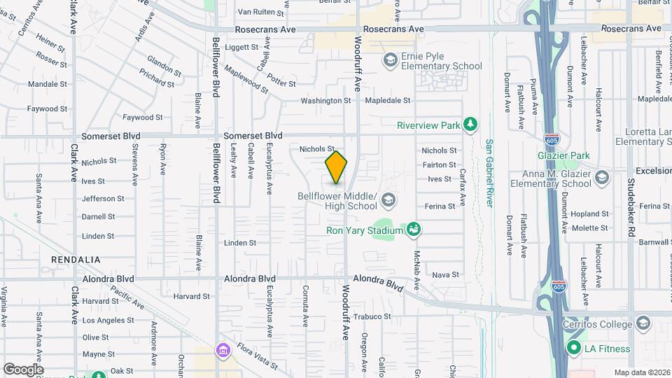 15345 Woodruff Pl Map and Location Details