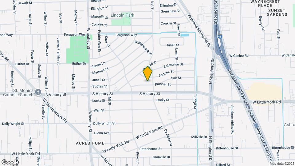 884 Prosper St Map and Location Details