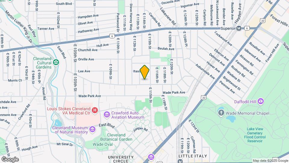 11419 Ashbury Ave Map and Location Details