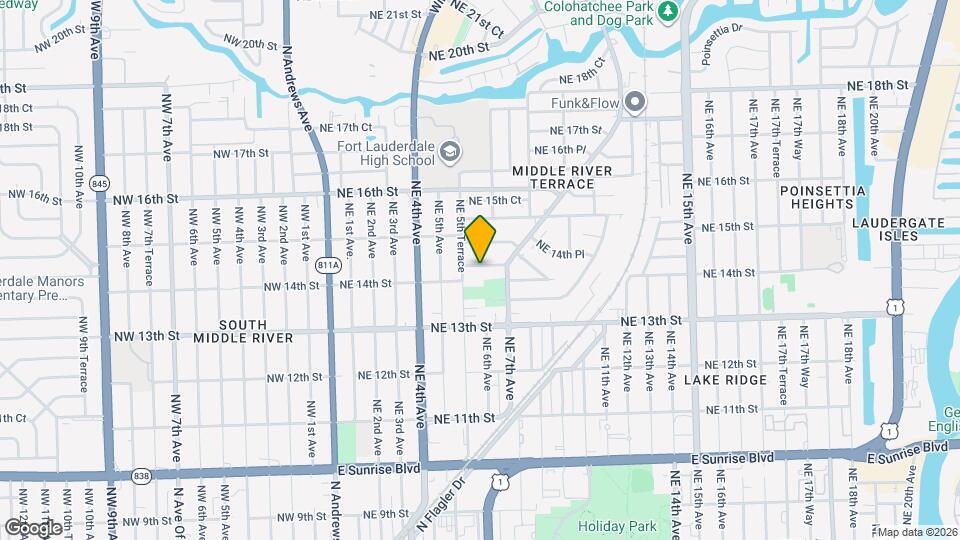 540 NE 14th Ct, Unit 103 Mapa y Detalles de la Ubicación
