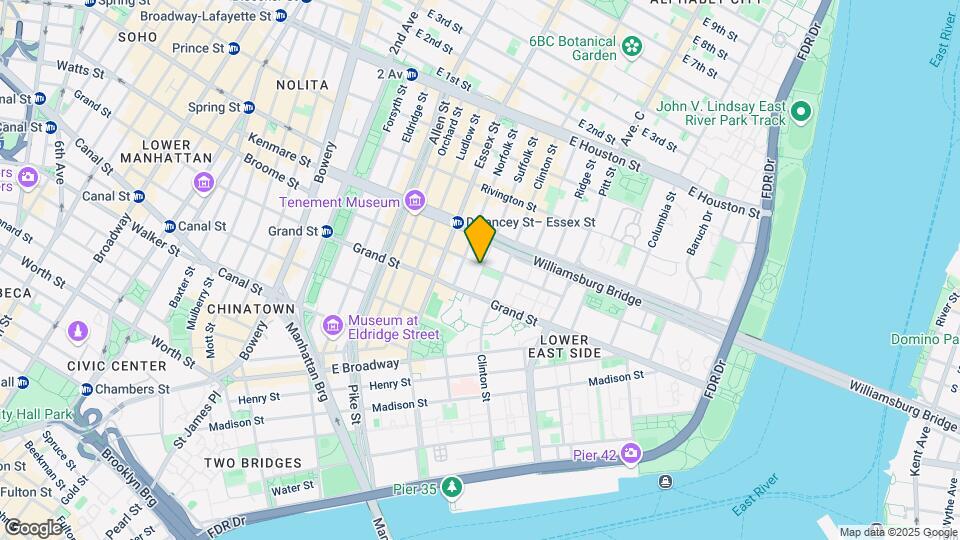 45 Suffolk St Mapa y Detalles de la Ubicación