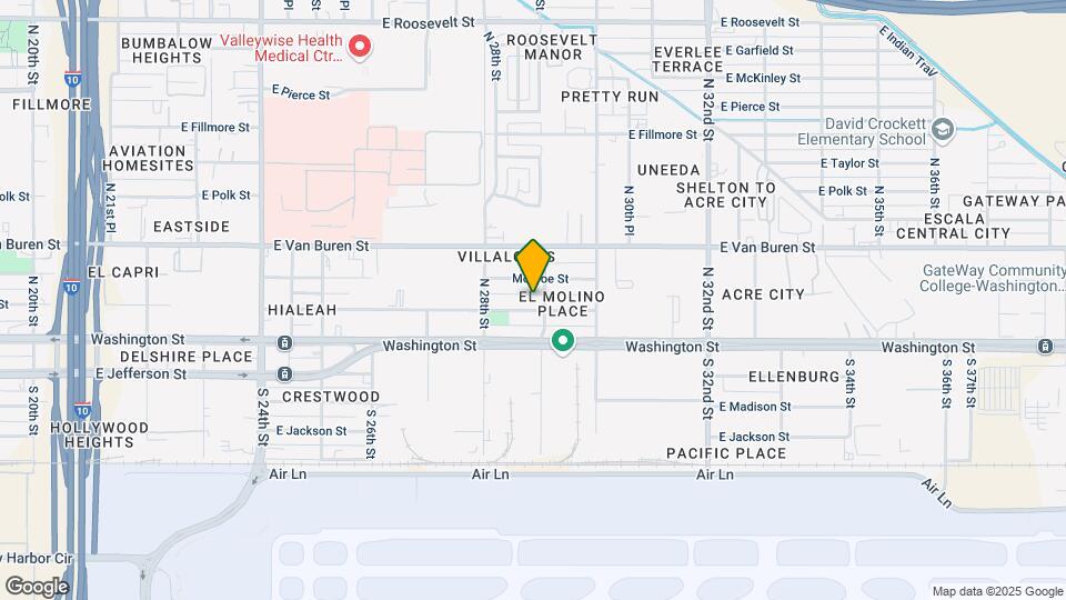 2840 E Adams St Map and Location Details