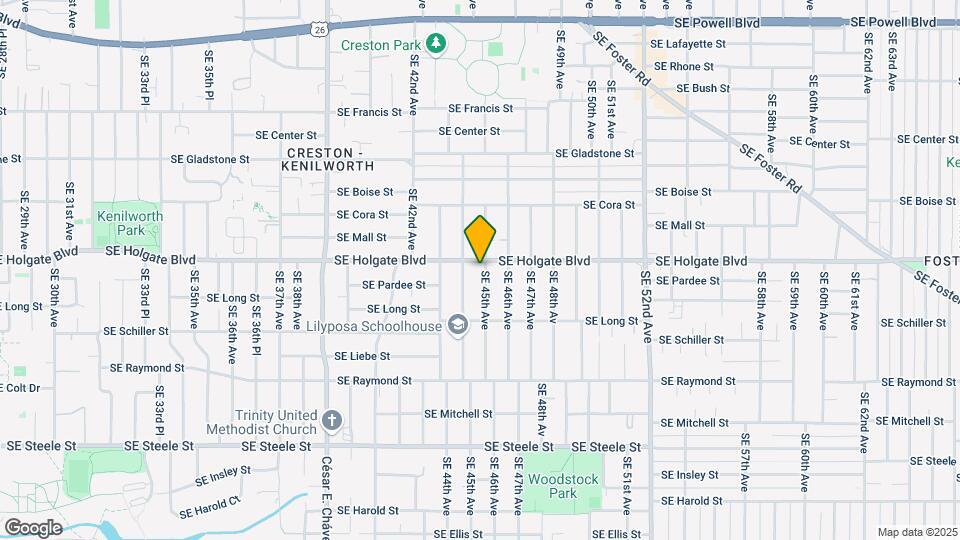 4513 SE 45th Ave Map and Location Details