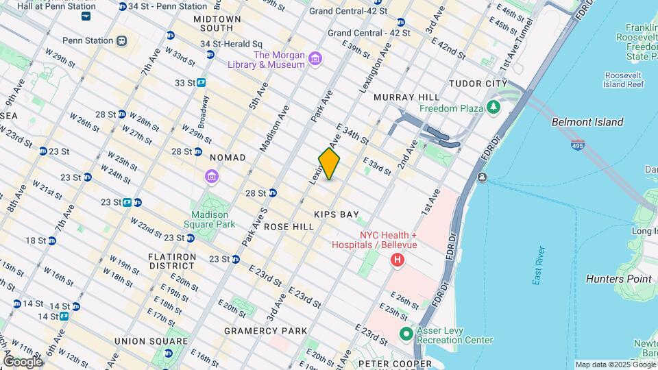 147 E 30th St Mapa y Detalles de la Ubicación