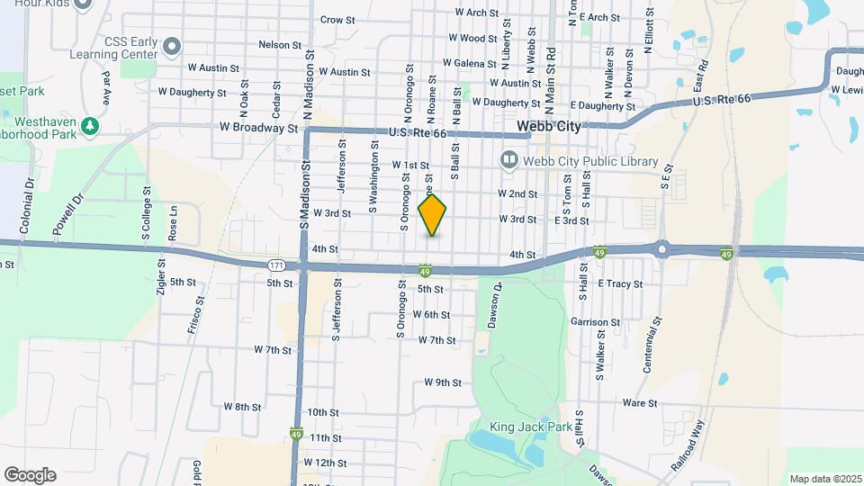 327 S Roane St Map and Location Details