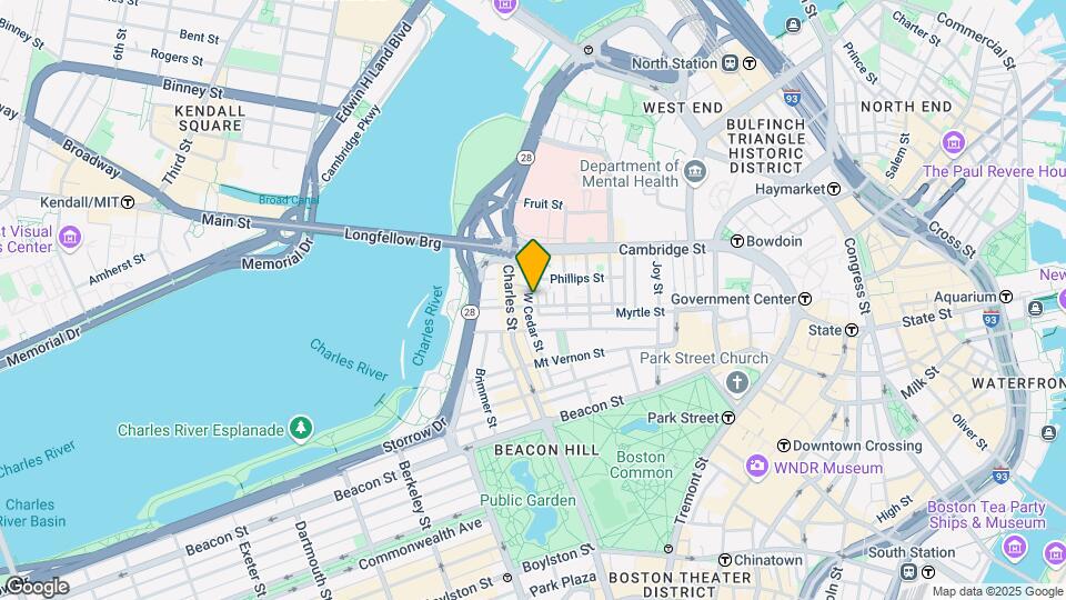 55 West Cedar St, Unit A Map and Location Details