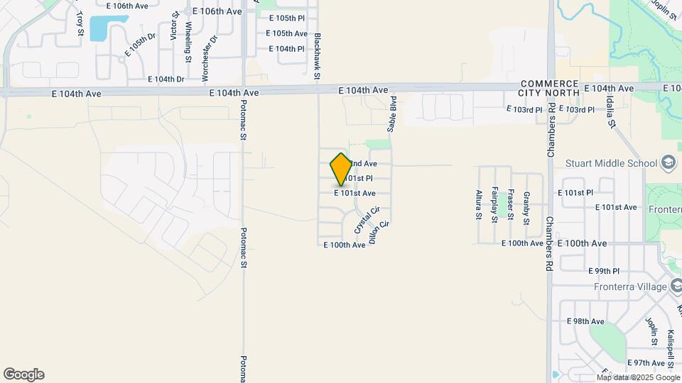 13807 E 101st Ave Map and Location Details