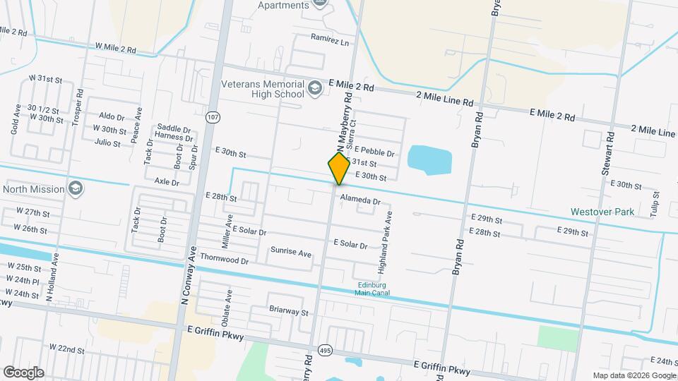 801 Alameda Dr Mapa y Detalles de la Ubicación