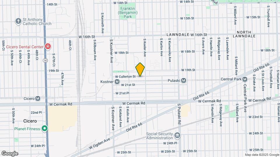 4219 W Cullerton St Map and Location Details