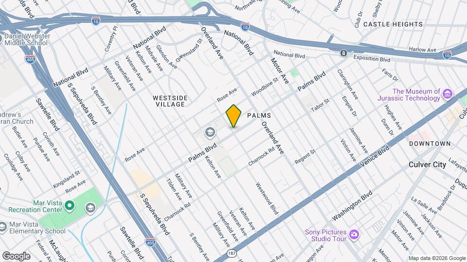 3466 Glendon Ave, Unit #2 Mapa y Detalles de la Ubicación