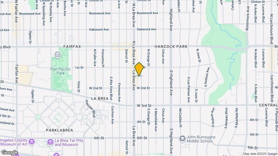 147 S Sycamore Ave Map and Location Details