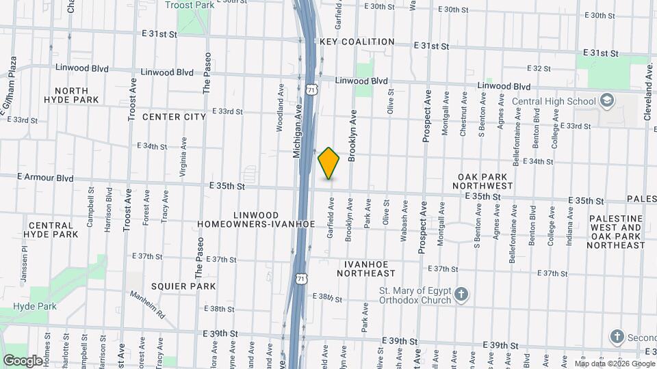 2018 E 35th St Map and Location Details