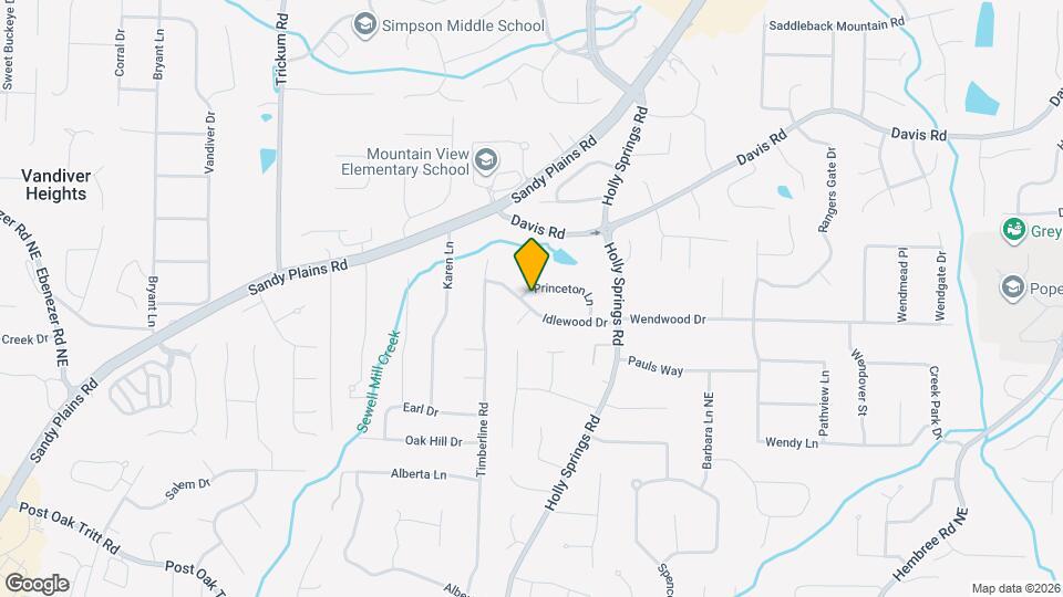 2720 Princeton Ln Map and Location Details