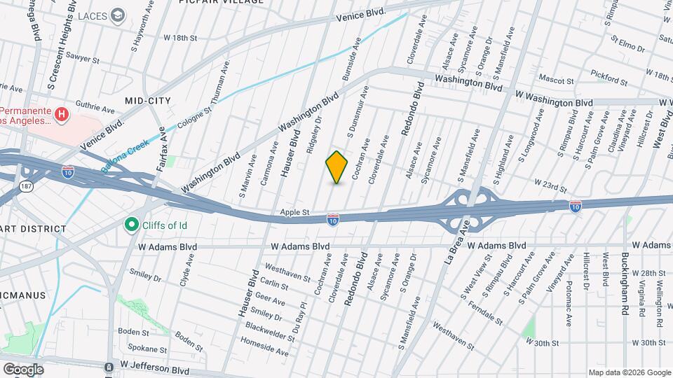 2406 S Dunsmuir Ave Map and Location Details