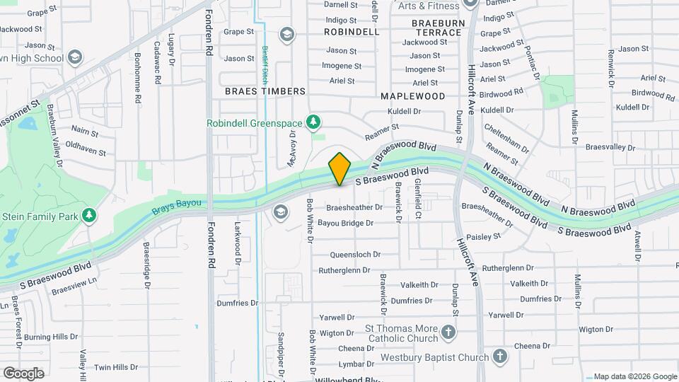 6215 S Braeswood Blvd Map and Location Details