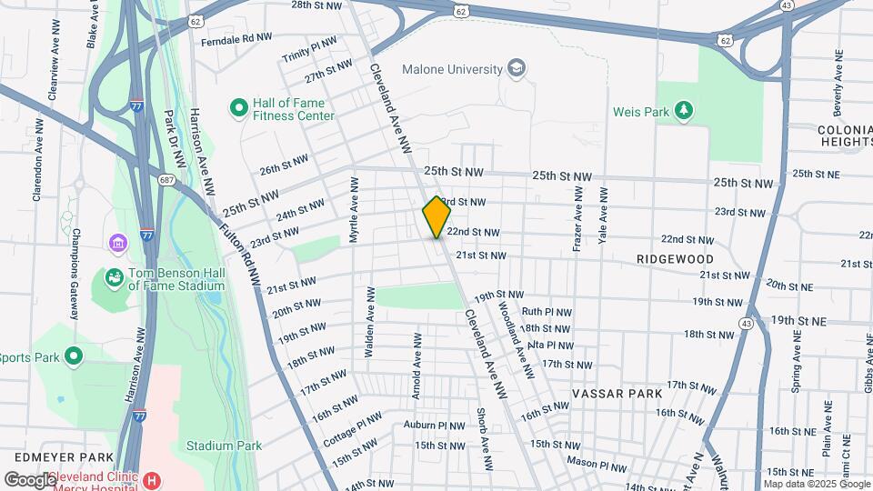 2123 Cleveland Ave NW Map and Location Details