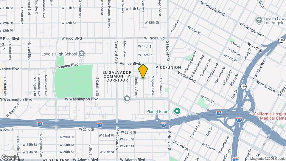 1733 S New England St Map and Location Details