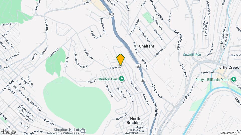 1912 Pallas St Map and Location Details