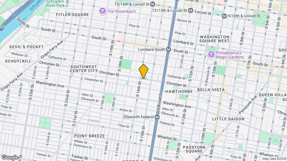 1532 Christian St Map and Location Details