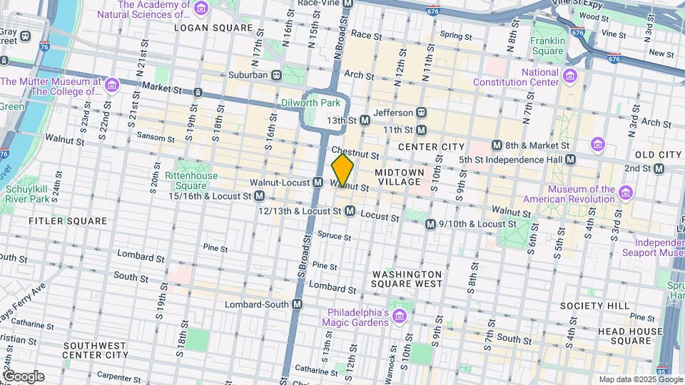 1314 Walnut St, Unit 3R Map and Location Details
