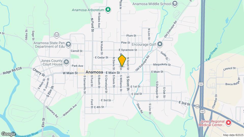 105 N Williams St Map and Location Details