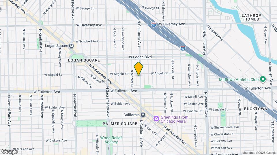 2442 N California Ave, Unit 2 Map and Location Details