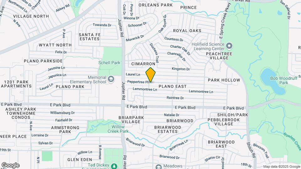 2600 Peppertree Pl Map and Location Details