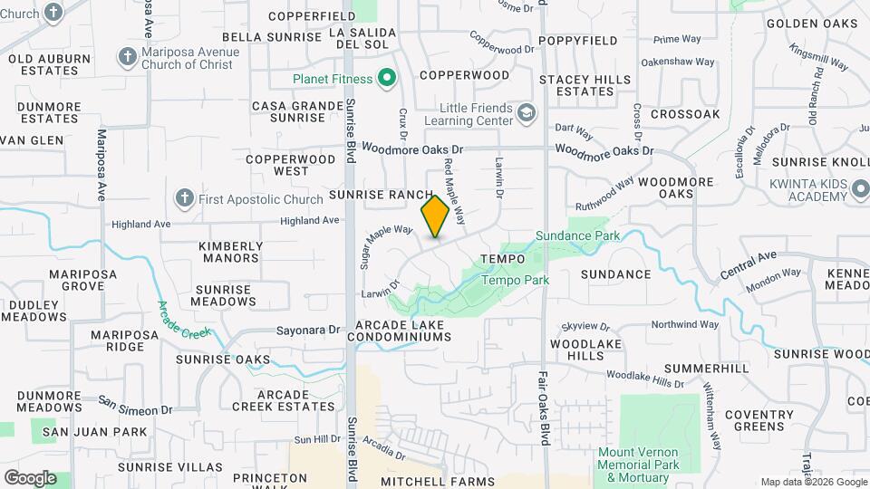 6801 Olive Tree Way Map and Location Details