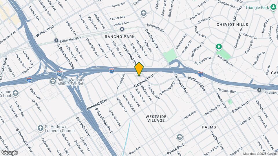 2942 Midvale Ave Map and Location Details