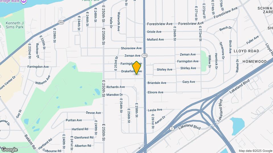 25771 Briardale Ave Map and Location Details