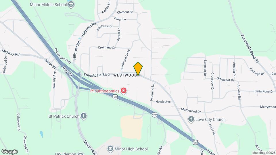 2716 Forestdale Blvd Map and Location Details