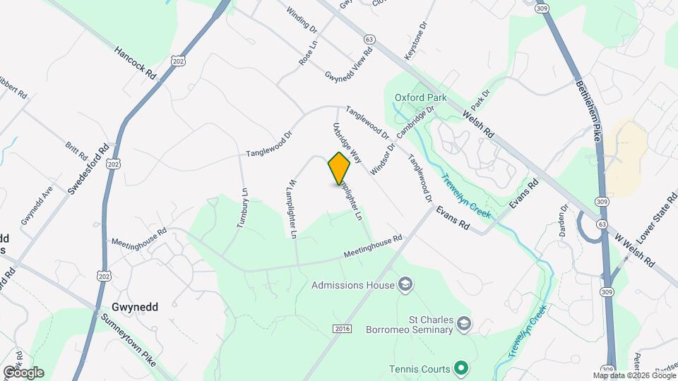 1436 E Lamplighter Ln Map and Location Details