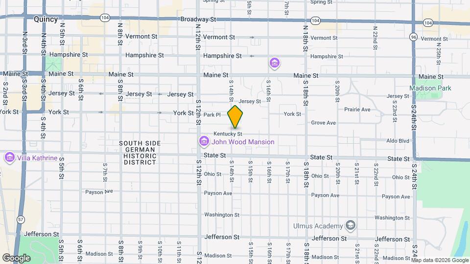 1401 Kentucky St, Unit 1401.5 Map and Location Details