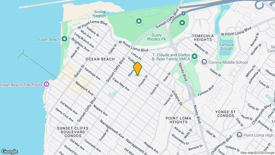 Ocean Beach Units Mapa y Detalles de la Ubicación