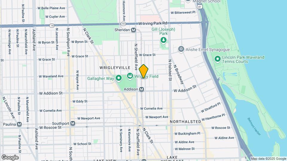 3640 N Wilton Ave Map and Location Details