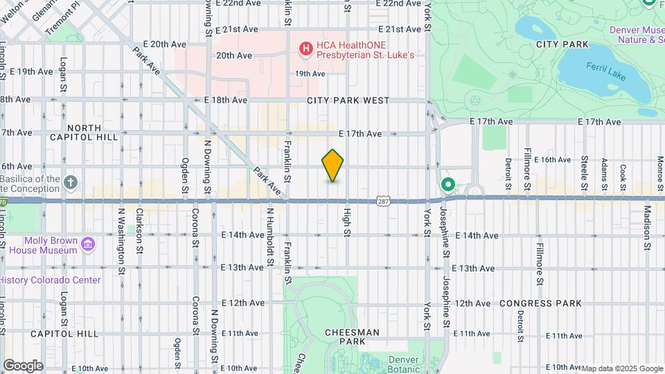 1536 Williams St Map and Location Details