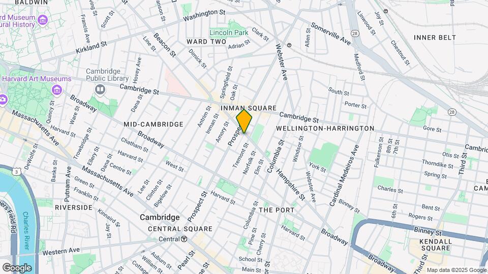 162 Hampshire St, Unit 3B Map and Location Details
