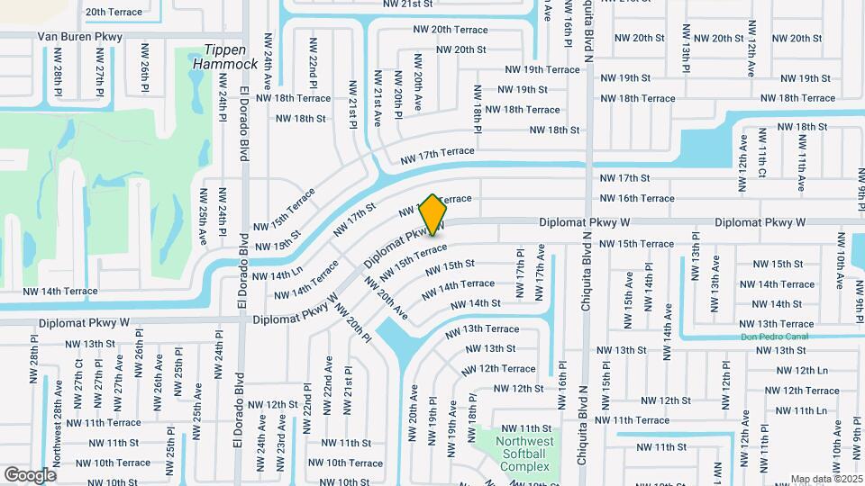 1849 NW 15th Terrace Map and Location Details