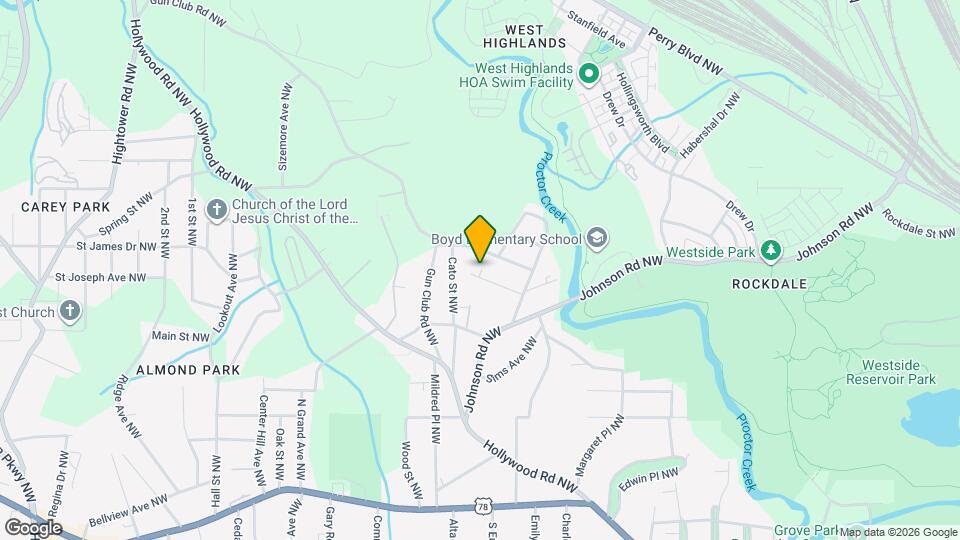 2045 Lois Pl NW, Unit B Map and Location Details