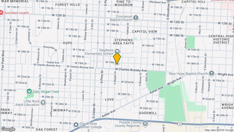 1915 S Maple St Map and Location Details