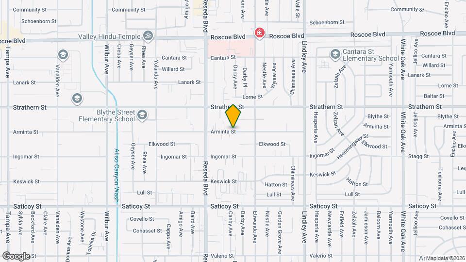 18401 Arminta St Mapa y Detalles de la Ubicación