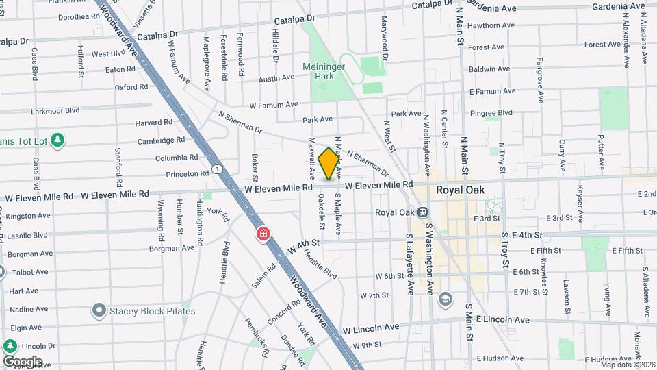 932 W Eleven Mile Rd Map and Location Details