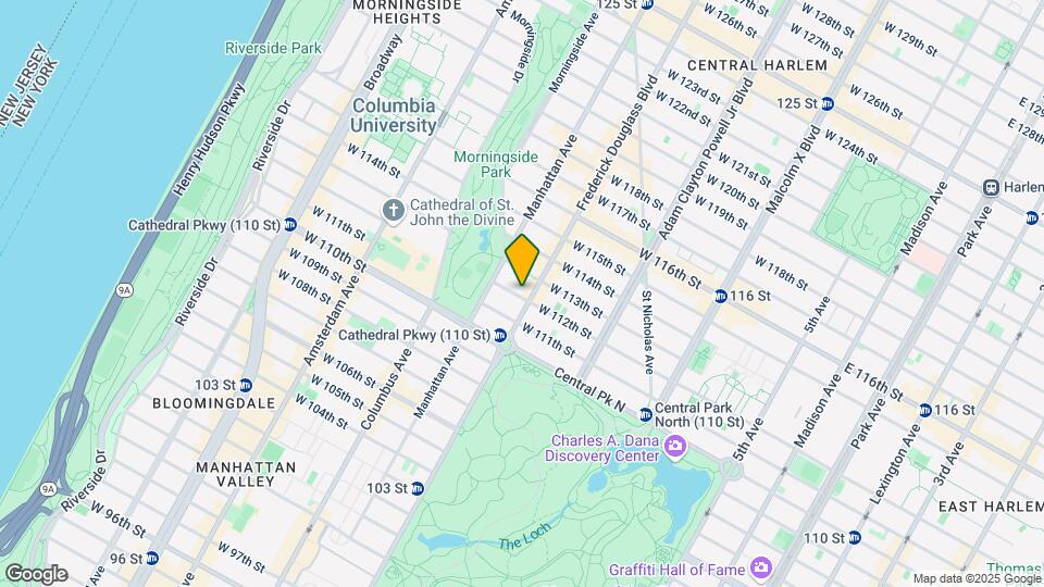 301 W 112th St Map and Location Details